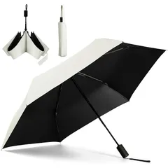 【新品】 【2026改良モデル】日傘 完全遮光100% UVカット 折りたたみ傘 超軽量 自動開閉 遮熱 遮光率100% 逆戻り防止安全設計 耐風 強風対応 撥水加工 晴雨兼用 コンパクト 携帯便利 通勤 通学 旅行 傘袋付き 男女兼用 （あんず色）