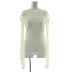 クラネ CLANE 25AW LAYERED SHOULDER CUT TOPS レイヤード カットソー 長袖 2 白 ホワイト 19105-1362 /PP ■GY20