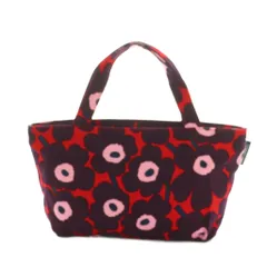 マリメッコ marimekko ウニッコ ハンドバッグ キャンバス 花柄 赤 紫 /MI ■OS ■SHのサムネイル