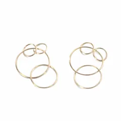 アガット agete ピアスチャーム 2個セット K10 ゴールド