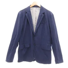 ラコステ LACOSTE テーラードジャケット シングル 総裏地 48 ネイビー /UO