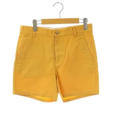 アーペーセー A.P.C. ショートパンツ ジッパーフライ リネン混 XS オレンジイエロー /DOのサムネイル