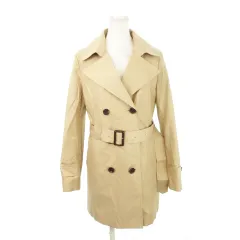 レミュー LES MUES Femme トレンチコート ミドル丈 ベルト ライナー付 M 茶 ブラウン /MN4