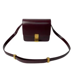 セリーヌ CELINE クラシックボックス ショルダーバッグ ボルドー レディースのサムネイル