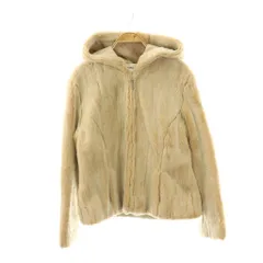 インゲボルグ INGEBORG フェイクファージャケット ブルゾン フード M ベージュ /ES ■OS