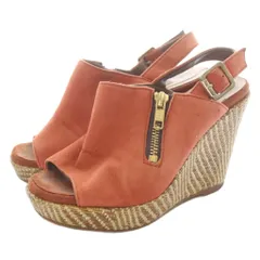 ダイアナ DIANA サンダル ストラップ スエード M 朱色