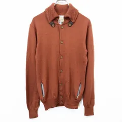 【中古】[印象AB] BEAUTY＆YOUTH UNITED ARROWS 薄手 ニット ボタン留め セーター カーディガン ドンキーカラー 無地 長袖 毛100% S 茶色 レディース 女性