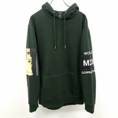 【中古】[印象B] FOREVER 21 MEN フォーエバー21メン スウェット / プルオーバー / パーカー メンズ XS 緑 綿×ポリ 裏起毛 フォトプリント 文字 英字 長袖のサムネイル