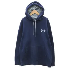 アンダーアーマー UNDER ARMOUR パーカー スウェット プルオーバー 裏起毛 無地 LG 紺 /SY55 ■ECD001