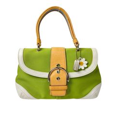 超希少 美品 コーチ ハンドバッグ 緑 COACH チャーム ヌバック s70 