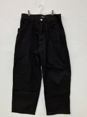 XLARGE エクストララージ デニムパンツ 30 ブラック クロップド・半端丈 無地 ワイド・ルーズ ストレート レギュラー