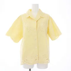 シンゾーン Shinzone 24SS PAISLEY OPEN COLLAR SHIRT オープンカラーシャツ ブラウス 半袖 刺繍 ペイズリー 36 S ベージュ /KHのサムネイル