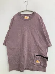 KELTY ケルティ Tシャツ/カットソー L パープル 無地 ワンポイント ミドル丈 半袖 クルーネック(丸首)