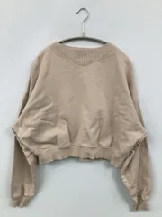 LOWRYS FARM ローリーズファーム スウェット F ベージュ コットン スウェット 無地 長袖