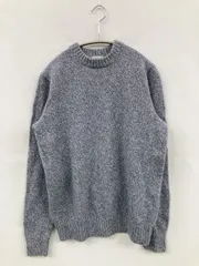 MACKINTOSH PHILOSOPHY マッキントッシュフィロソフィー ニット/セーター 38 ブルー ウール・ニット ナイロン 無地 ミドル丈 長袖 クルーネック(丸首)