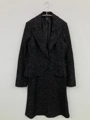 endroilbis セットアップ 9AR ブラック ウール・ニット ツイード 無地 シングル