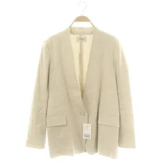 Lisiere L'Appartement リジェール アパルトモン FEMME 23SS Stretch Linen No collar Jacket ノーカラージャケット リネン ストレッチ 009 生成 ベージュ /ES ■OSのサムネイル