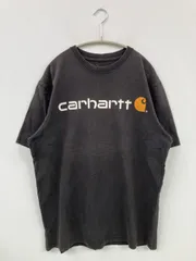 Carhartt カーハート Tシャツ/カットソー M ブラック 前面プリント バックプリント ブランドロゴ ミドル丈 クルーネック(丸首) 半袖