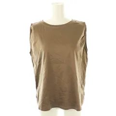 ストラ Stola. 25SS 肩タック入りノースリーブカットソー プルオーバー コットン F 茶 /NR ■OSのサムネイル