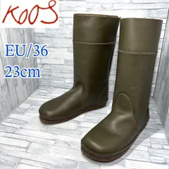 ✨新品未使用✨KOOS LUCAS レザー ミドルブーツ カーキ 23cmのサムネイル