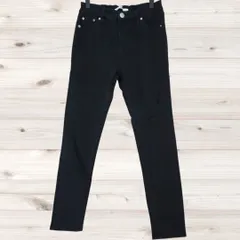 B1628 グレイル GRL カジュアルパンツ ズボン(M) 黒 無地 綿