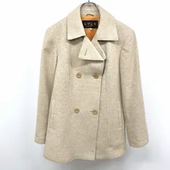 【中古】[印象AB] EVEX by KRIZIA エヴェックスバイクリツィア コート レディース 40 ヘザーベージュ系(内側：オレンジ) ベージュ系 アンゴラ×ウール 無地 薄手の肩パッド入り ボタン留め 袖口スリット 長袖のサムネイル