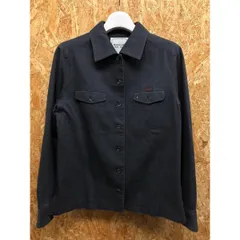 【中古】[印象BC] Mademoiselle NONNON マドモアゼルノンノン レディース ブラック 黒 綿100%(袖裏地：キュプラ100%) シャツジャケット ボタン留め 長袖のサムネイル