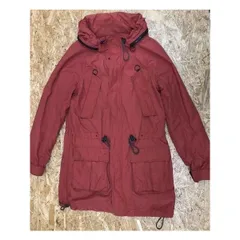 【中古】[印象BC] RNA アールエヌエー レディース Mサイズ ベイクドメープル ジャケット 若干薄手 長袖ライナー付き ラグラン 4ポケ ダブルジップ 無地のサムネイル