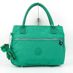キプリング ショルダーバッグ 2way ハンドバッグ チャーム付き 鞄 カバン ブランド レディース グリーン Kipling 【中古】