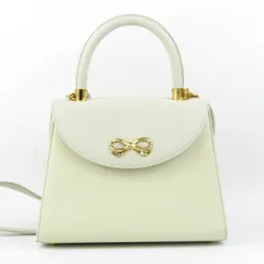 ハナエモリ ショルダーバッグ 2way ハンドバッグ フォーマル 鞄 カバン ブランド レディース アイボリー HANAE MORI 森英恵 【中古】のサムネイル