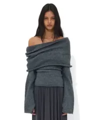 パルティメント カズハ オフショルダー ニット