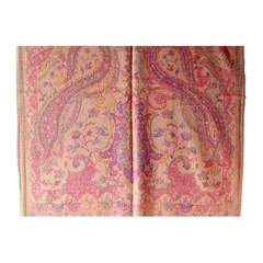 【新品】 ペイズリー柄 花柄 大判 ストール 春夏 秋冬 春 春物 レディース ショール パシュミナ風 シルク風合い カシミアタッチ [.a all over the world] (ベージュ) 0