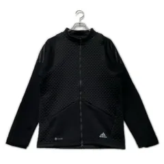 中古 メンズ アディダスゴルフ adidas GOLF フルジップアウター M ブラック ダブルジップ 裏起毛
