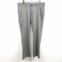 【中古】[印象AB] Paul Stuart SPORT ポールスチュアート スポーツ センターシームパンツ メンズ 88 杢グレー 綿×ポリ ジップフライ ゴルフ 少し薄手 ストレートのサムネイル