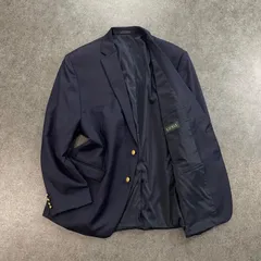 LAUREN RALPH LAUREN Tailored Jacket ローレン ラルフローレン テーラードジャケット 紺ブレザー シングル 金ボタン 金釦 ウール 100% 48R ビッグサイズ
