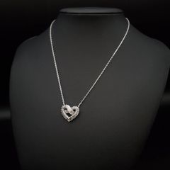 THOMAS SABO ハートネックレス SV925 黒CZ - メルカリ