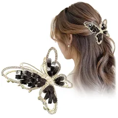 【新品】 FASELE バンスクリップ ヘアクリップ カジュアル 可愛い 金属 蝶 エレガント ヘアアクセサリー 髪留め 人気 レディース オフィス 髪飾り スタイリッシュ 優雅的 オシャレ 母の日 ギフト 贈り物 プレゼント 1