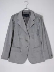 BURBERRY LONDONバーバリー ロンドン 日本製 メタルボタン コットンポリストレッチ スプリングジャケット【40】【LJKA77765】