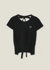 (新商品) ユズ バッグ リボン ポイント ニット トップス