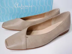 artemis by DIANAアルテミス バイ ダイアナ 超軽量スクエアトゥフラットシューズ【24.5】【LFWA79029】