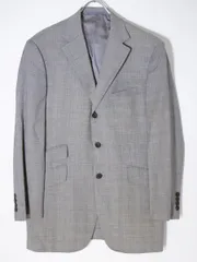 BURBERRY LONDONバーバリーロンドン 羊毛サマーウール グレンチェック3Bテーラードジャケット【94-84-170 L38】【MJKA68157】