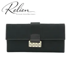 ✨Sランク・箱付き✨　GUCCI 長財布　インターロッキング　ホースビット　GG キャンバス　シマ　ジャガード　ブラック　黒色