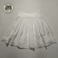 【美品】レッセパッセ 清楚系プリーツスカート 白 36 コットンレース 完売品