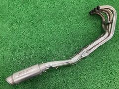 バリオスII マフラー 社外 中古 ZR250B 後期 ノーマル加工マフラー SCプロジェクト風ショートサイレンサー コケキズ無し 品薄 pC