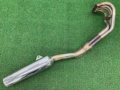 バリオスII マフラー K406 カワサキ 純正 中古 バイク 部品 ZR250B バリオス2 後期 機能的問題なし 品薄 車検 Genuine fH