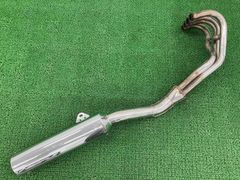 バリオスII マフラー K406 カワサキ 純正 中古 バイク 部品 ZR250B 後期 BALIUS2 バリオス2 修復素材やカスタム素材に yS