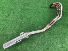 バリオスII マフラー K406 カワサキ 純正 中古 バイク 部品 ZR250B 後期 バリオス2 BALIUS2 修復素材やカスタム素材に gA