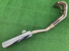 バリオスII マフラー K406 カワサキ 純正 中古 バイク 部品 ZR250B 後期 機能的問題なし 品薄 希少品 車検 Genuine Lr