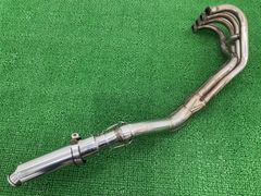 バリオスII マフラー カワサキ 純正 中古 バイク 部品 ZR250B ワンオフ コケキズ無し 機能的問題なし 品薄 希少品 車検 Genuine bV