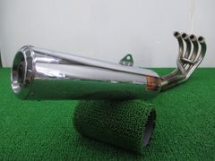 バリオスII マフラー K406 カワサキ 純正 中古 バイク 部品 ZR250B スズキ GSX250FXにも 後期 機能的問題なし 車検 Genuine Dp